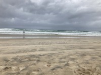 Abkühlen am Strand